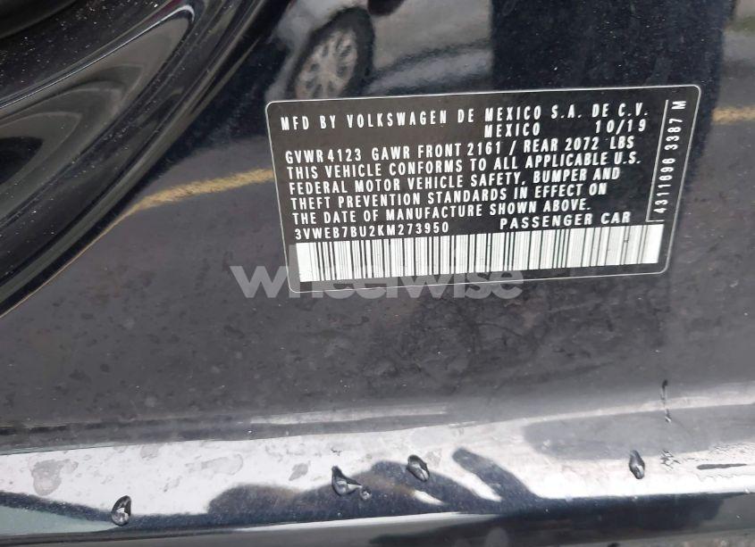 Photo 9 of 2019 Volkswagen Jetta 1.4T SEL (VIN 3VWEB7BU2KM273950)