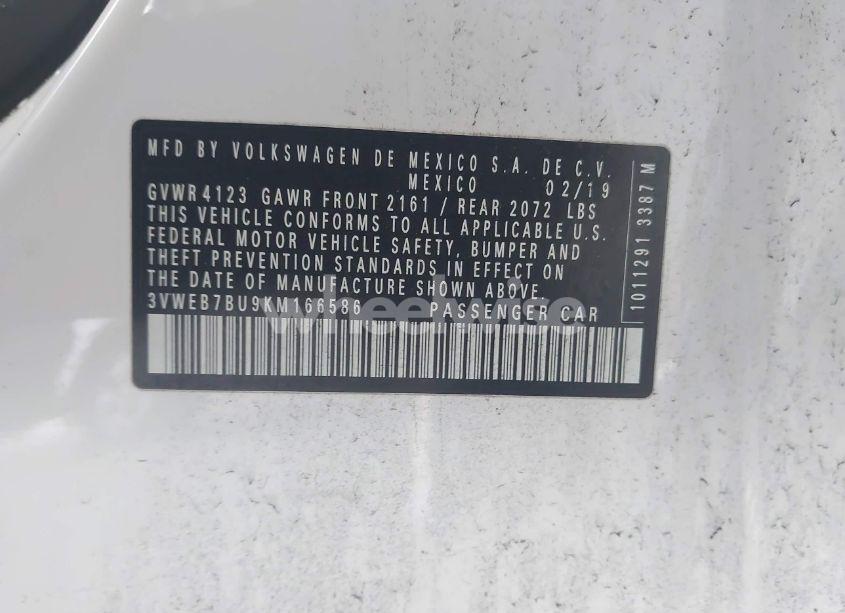 Photo 9 of 2019 Volkswagen Jetta 1.4T SEL (VIN 3VWEB7BU9KM166586)