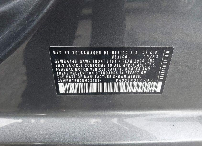 Photo 9 of 2024 Volkswagen Jetta 1.5T SE (VIN 3VWEM7BU2RM021894)