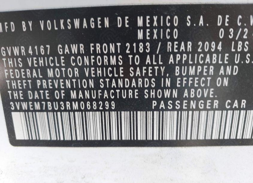 Photo 9 of 2024 Volkswagen Jetta 1.5T SE (VIN 3VWEM7BU3RM068299)