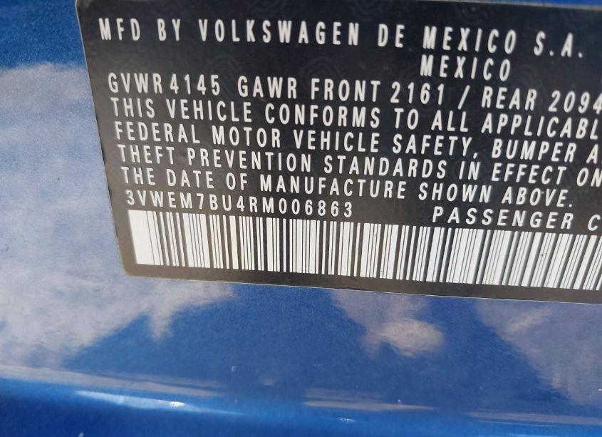 Photo 9 of 2024 Volkswagen Jetta 1.5T SE (VIN 3VWEM7BU4RM006863)