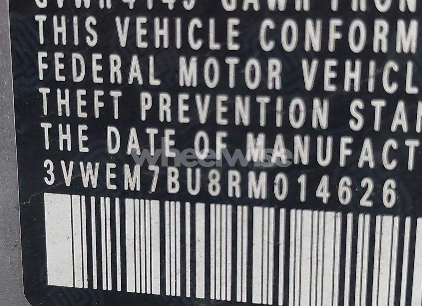 Photo 9 of 2024 Volkswagen Jetta 1.5T SE (VIN 3VWEM7BU8RM014626)