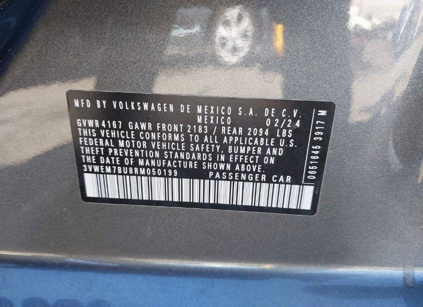 Photo 9 of 2024 Volkswagen Jetta 1.5T SE (VIN 3VWEM7BU8RM050199)