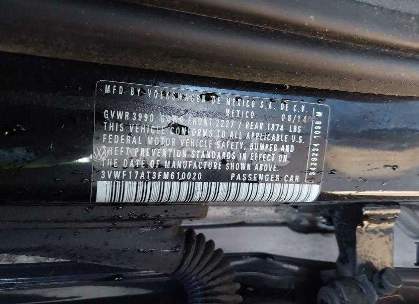 Photo 9 of 2015 Volkswagen Beetle 1.8T FLEET EDITION (VIN 3VWF17AT3FM610020)