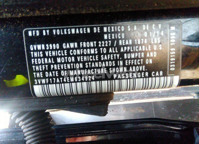 Photo 9 of 2014 Volkswagen Beetle 1.8T ENTRY (VIN 3VWF17AT4EM634924)