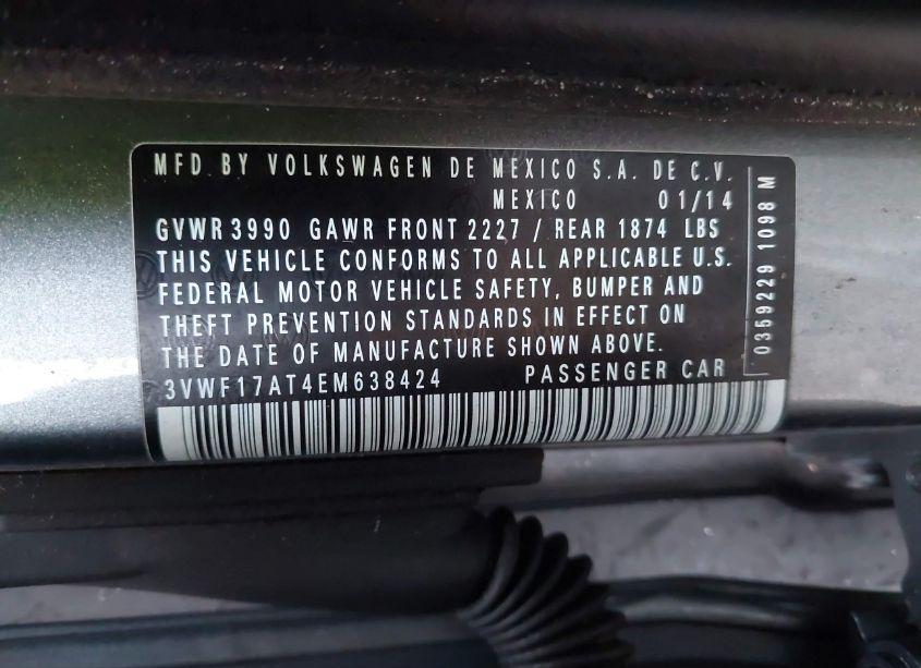 Photo 9 of 2014 Volkswagen Beetle 1.8T ENTRY (VIN 3VWF17AT4EM638424)