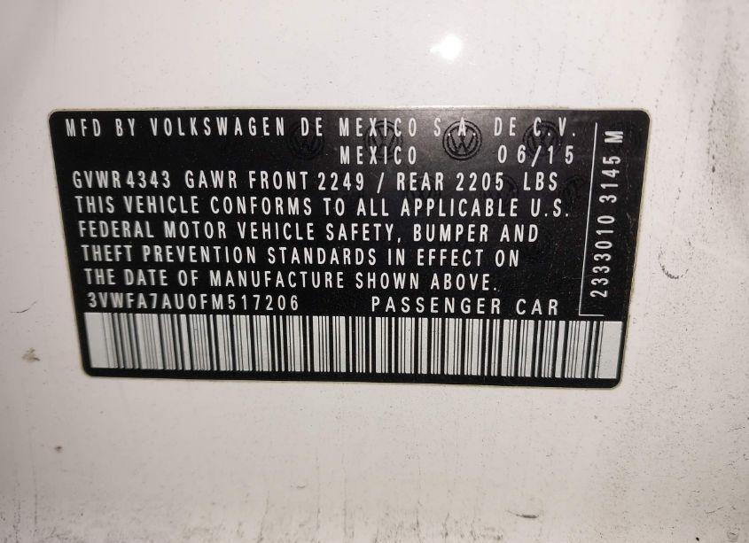 Photo 9 of 2015 Volkswagen Golf SPORTWAGEN TDI SEL 4-DOOR (VIN 3VWFA7AU0FM517206)