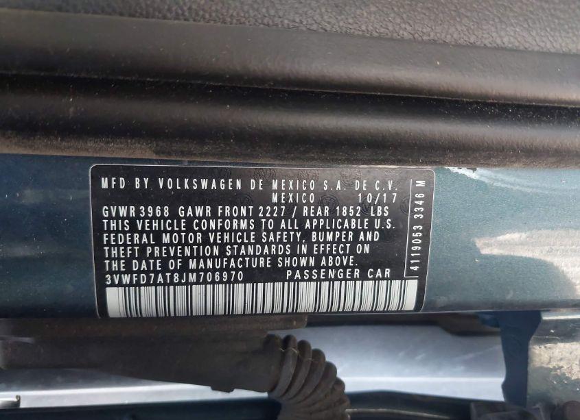 Photo 9 of 2018 Volkswagen Beetle 2.0T COAST/2.0T S (VIN 3VWFD7AT8JM706970)