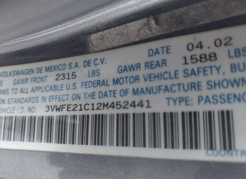 Photo 9 of 2002 Volkswagen New BEETLE TURBO S (VIN 3VWFE21C12M452441)