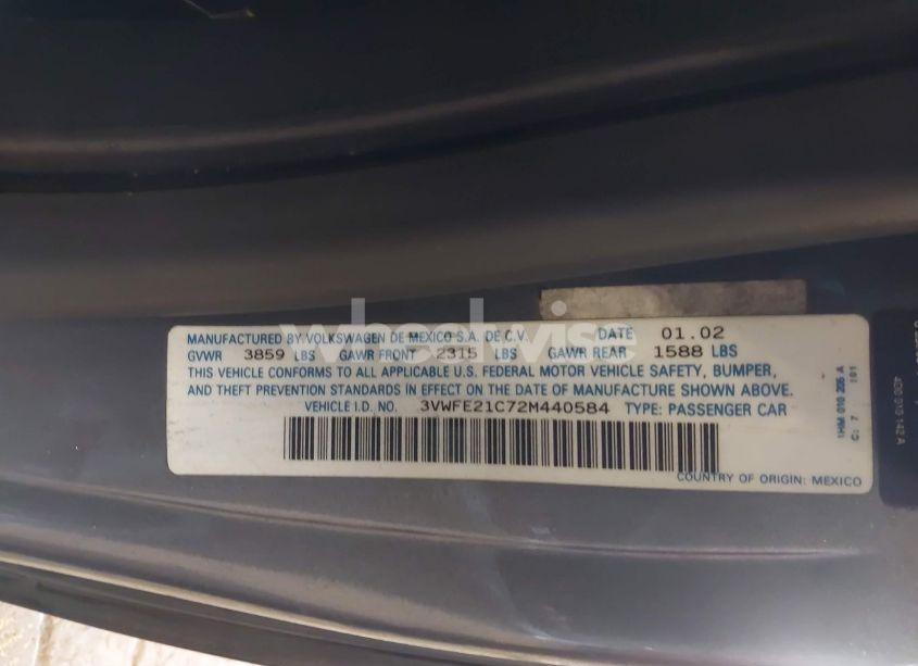 Photo 9 of 2002 Volkswagen New BEETLE TURBO S (VIN 3VWFE21C72M440584)