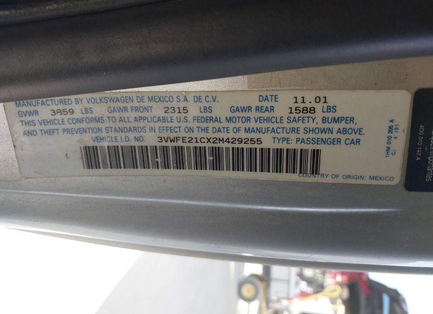 Photo 9 of 2002 Volkswagen New BEETLE TURBO S (VIN 3VWFE21CX2M429255)