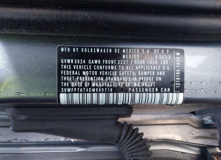 Photo 9 of 2013 Volkswagen Beetle 2.5L/2.5L FENDER EDITION (VIN 3VWFP7AT4DM669718)