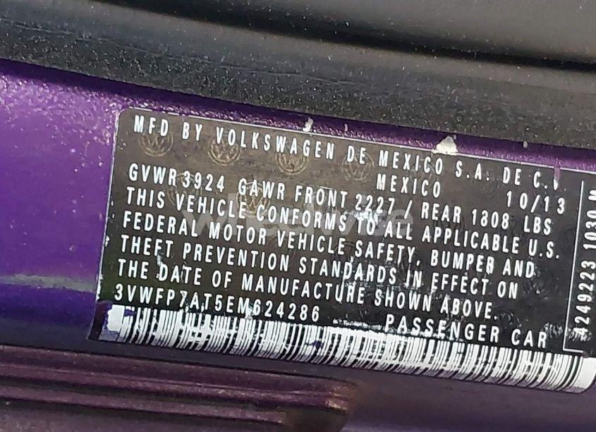 Photo 9 of 2014 Volkswagen Beetle 2.5L ENTRY (VIN 3VWFP7AT5EM624286)