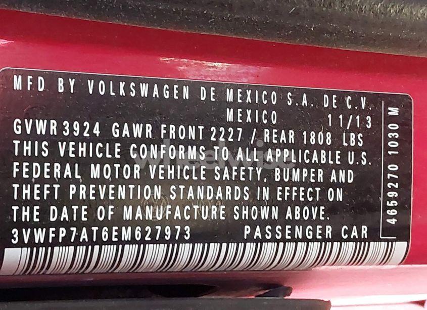 Photo 9 of 2014 Volkswagen Beetle COUPE 2.5L ENTRY (VIN 3VWFP7AT6EM627973)