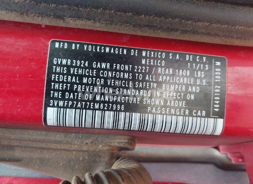 Photo 9 of 2014 Volkswagen Beetle 2.5L ENTRY (VIN 3VWFP7AT7EM627996)