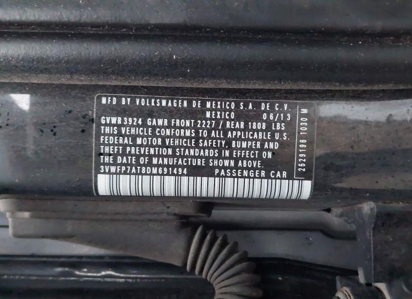 Photo 9 of 2013 Volkswagen Beetle 2.5L ENTRY (VIN 3VWFP7AT8DM691494)