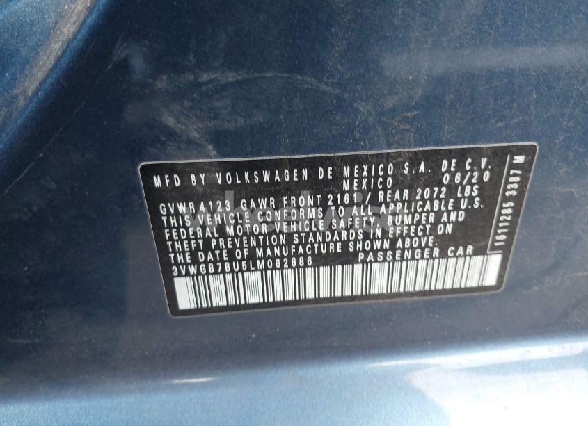 Photo 9 of 2020 Volkswagen Jetta 1.4T SEL PREMIUM (VIN 3VWGB7BU5LM062686)