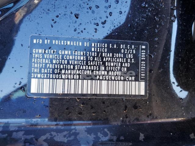 Photo 12 of 2025 VOLKSWAGEN JETTA SEL (VIN 3VWGX7BU0SM065091)