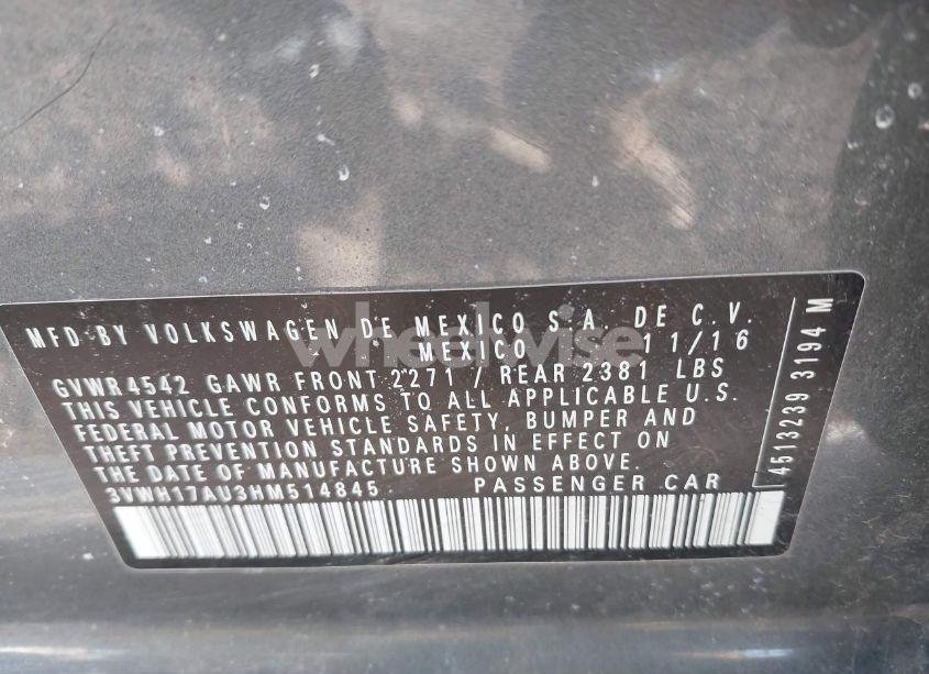 Photo 9 of 2017 Volkswagen Golf ALLTRACK TSI S/TSI SE/TSI SEL (VIN 3VWH17AU3HM514845)