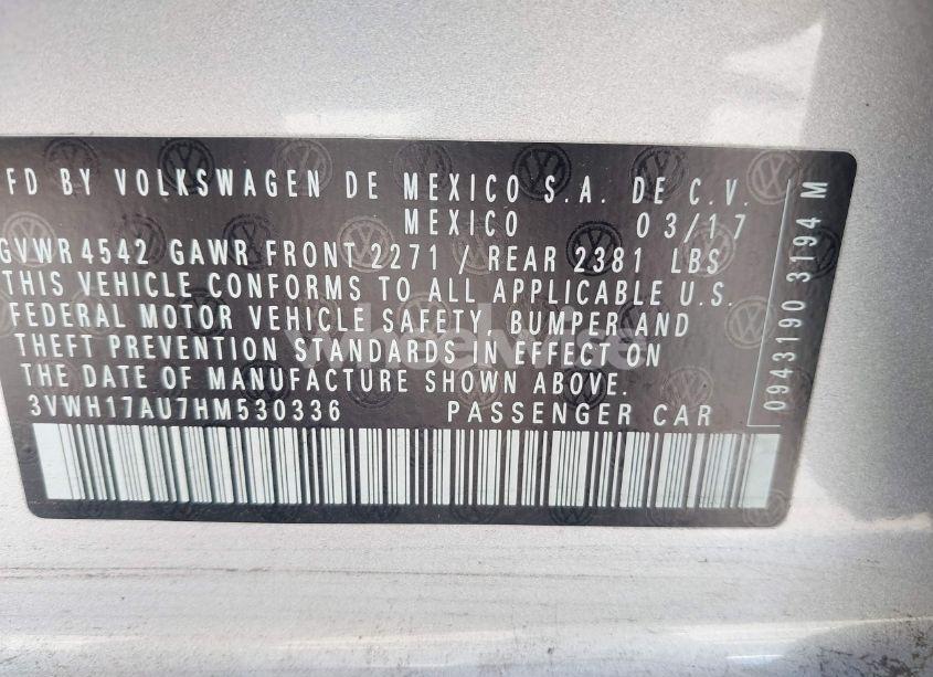 Photo 9 of 2017 Volkswagen Golf ALLTRACK TSI S/TSI SE/TSI SEL (VIN 3VWH17AU7HM530336)