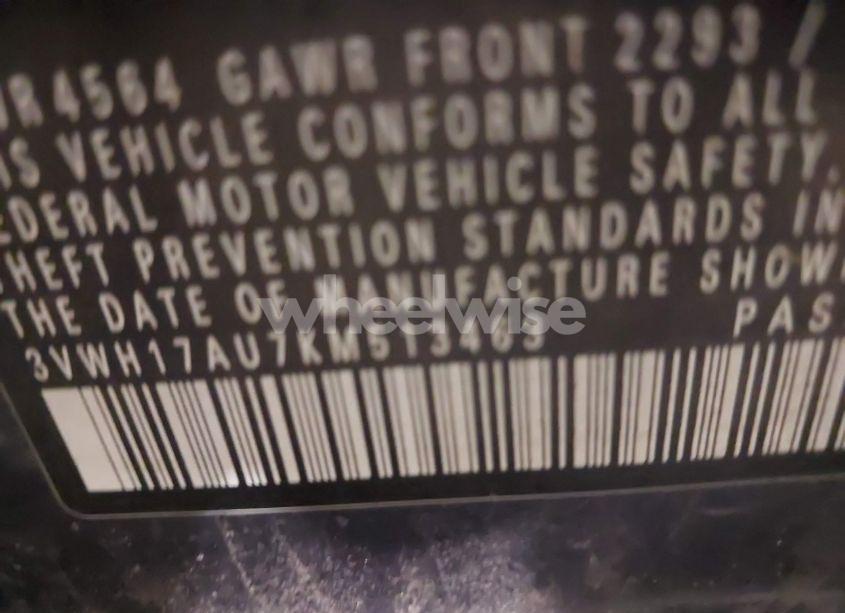 Photo 9 of 2019 Volkswagen Golf ALLTRACK TSI S/TSI SE/TSI SEL (VIN 3VWH17AU7KM513463)