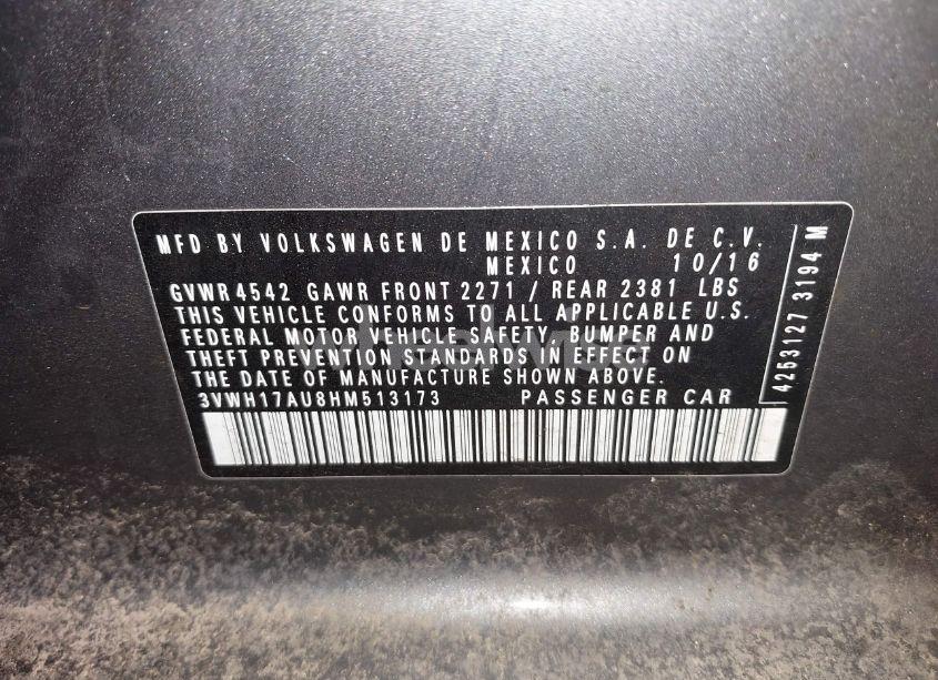 Photo 9 of 2017 Volkswagen Golf ALLTRACK TSI S/TSI SE/TSI SEL (VIN 3VWH17AU8HM513173)