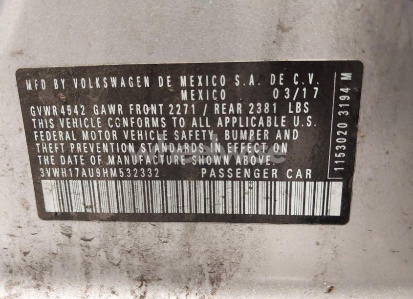 Photo 9 of 2017 Volkswagen Golf ALLTRACK TSI S/TSI SE/TSI SEL (VIN 3VWH17AU9HM532332)