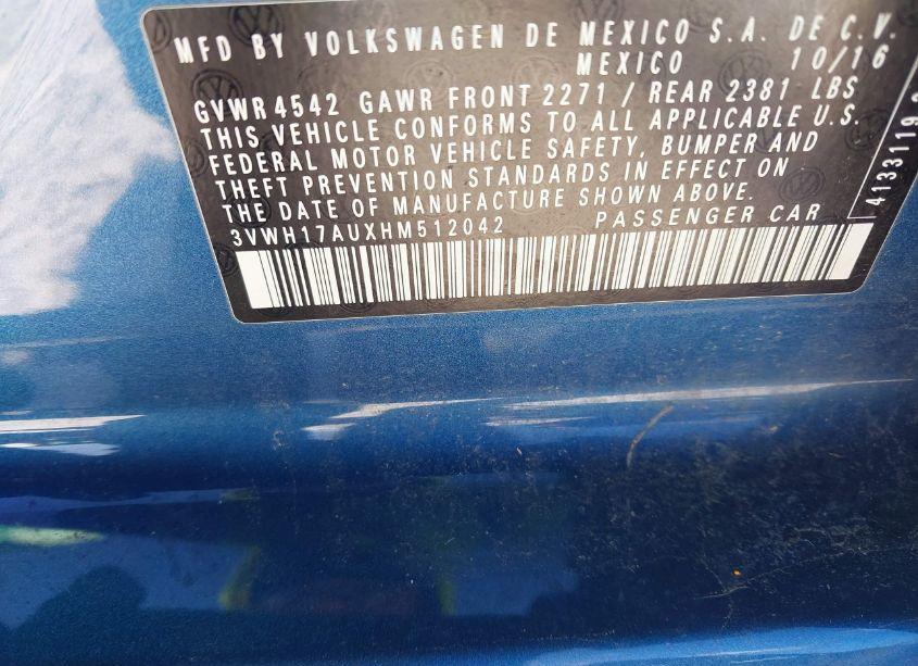 Photo 9 of 2017 Volkswagen Golf ALLTRACK TSI S/TSI SE/TSI SEL (VIN 3VWH17AUXHM512042)