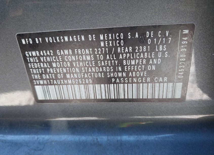 Photo 9 of 2017 Volkswagen Golf ALLTRACK TSI S/TSI SE/TSI SEL (VIN 3VWH17AUXHM525289)