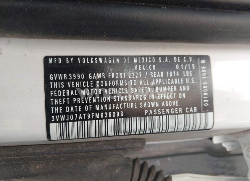 Photo 9 of 2015 Volkswagen Beetle 1.8T (VIN 3VWJ07AT9FM636098)