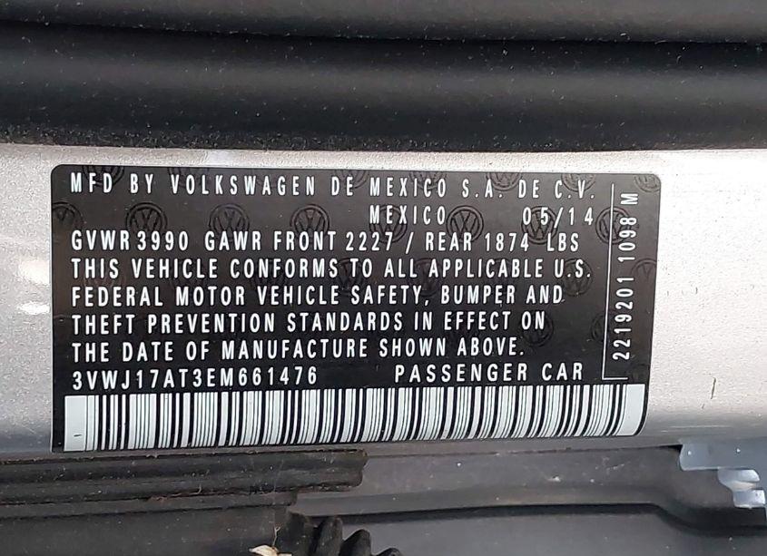 Photo 9 of 2014 Volkswagen Beetle 1.8T (VIN 3VWJ17AT3EM661476)