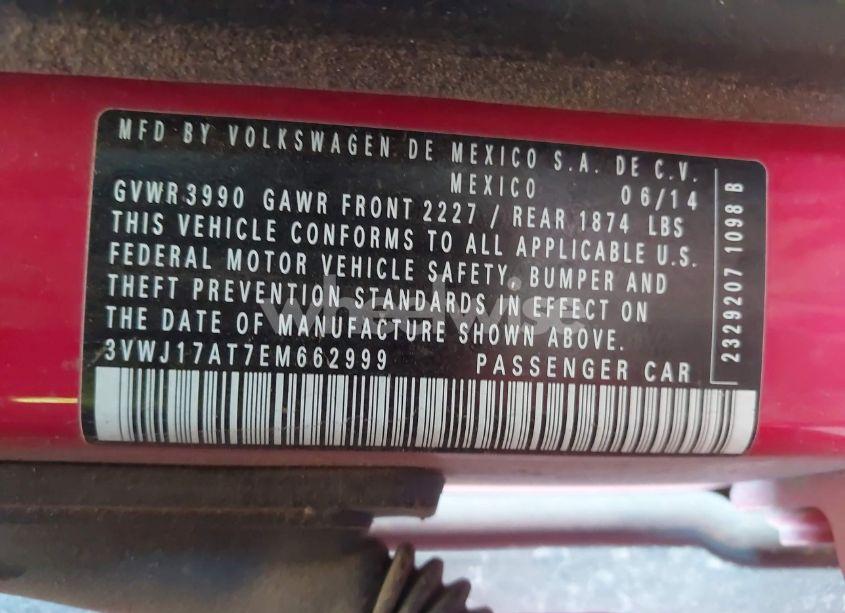 Photo 9 of 2014 Volkswagen Beetle 1.8T (VIN 3VWJ17AT7EM662999)