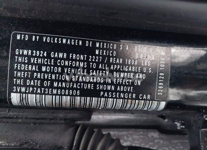 Photo 9 of 2014 Volkswagen Beetle 2.5L (VIN 3VWJP7AT3EM608906)