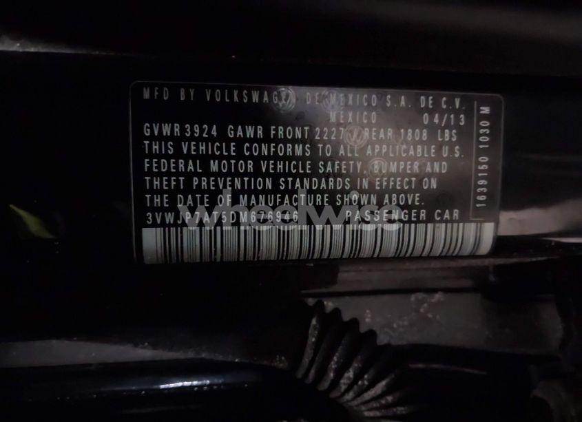 Photo 9 of 2013 Volkswagen Beetle 2.5L FENDER EDITION (VIN 3VWJP7AT5DM676946)