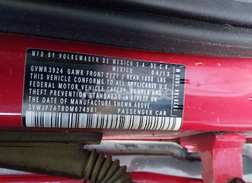 Photo 9 of 2013 Volkswagen Beetle 2.5L (VIN 3VWJP7AT8DM674981)