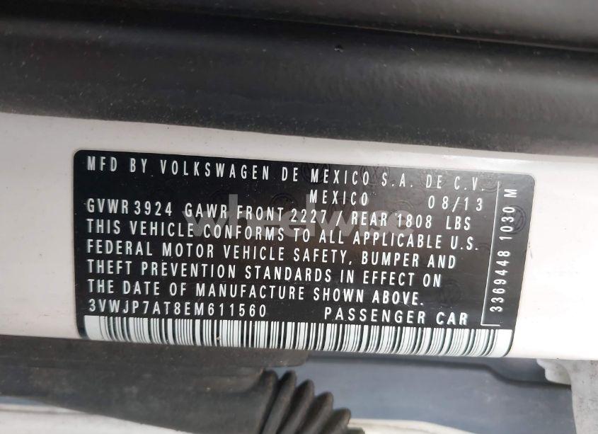 Photo 9 of 2014 Volkswagen Beetle 2.5L (VIN 3VWJP7AT8EM611560)