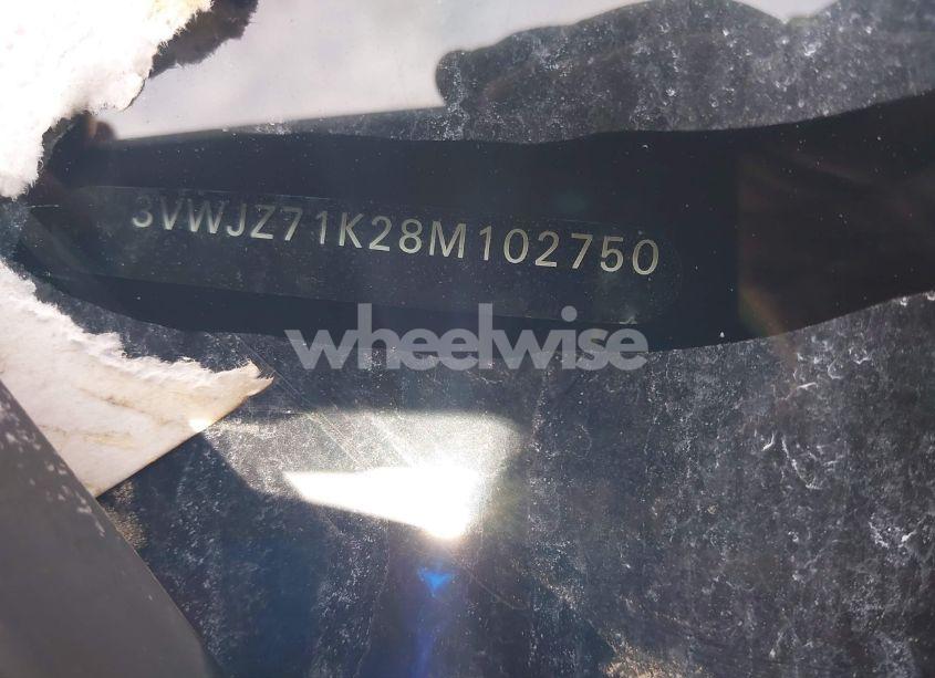 Photo 12 of 2008 Volkswagen Jetta S (VIN 3VWJZ71K28M102750)