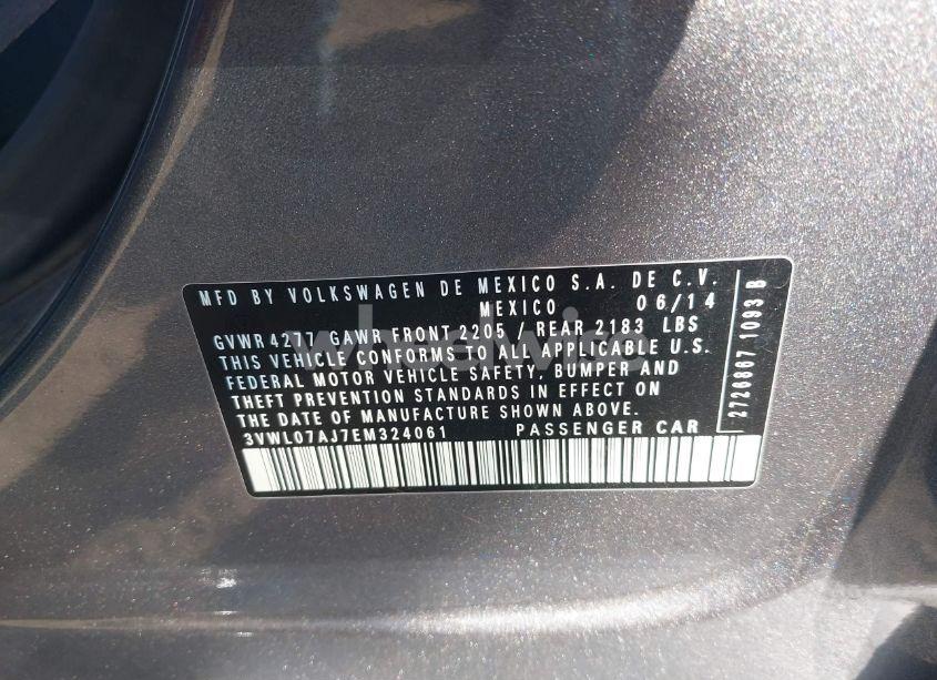Photo 9 of 2014 Volkswagen Jetta 1.8T SEL (VIN 3VWL07AJ7EM324061)