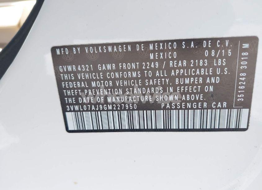 Photo 9 of 2016 Volkswagen Jetta 1.8T SEL (VIN 3VWL07AJ9GM227950)