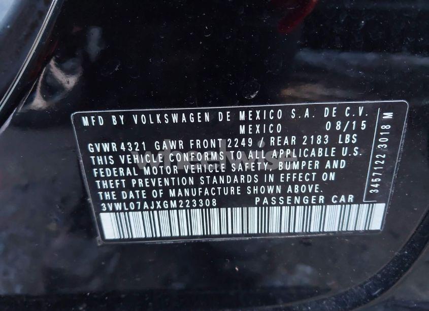 Photo 9 of 2016 Volkswagen Jetta 1.8T SEL (VIN 3VWL07AJXGM223308)