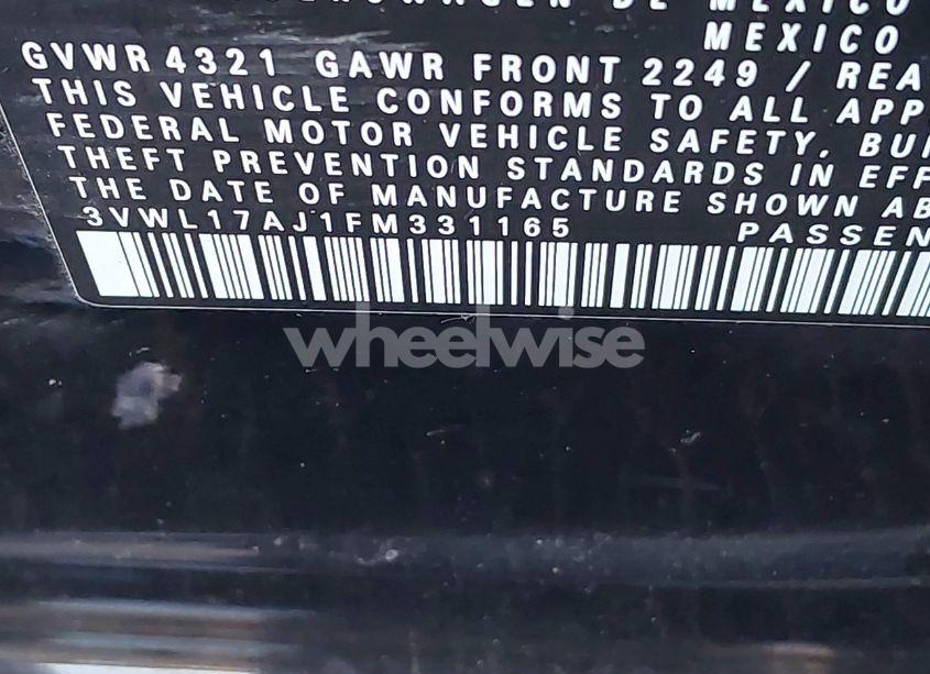 Photo 9 of 2015 Volkswagen Jetta 1.8T SEL (VIN 3VWL17AJ1FM331165)