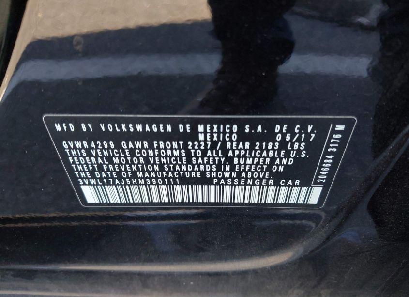 Photo 9 of 2017 Volkswagen Jetta 1.8T SEL/1.8T SEL PREMIUM (VIN 3VWL17AJ5HM390111)