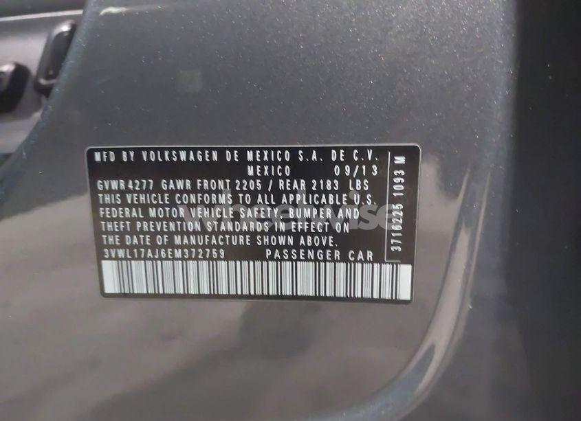 Photo 9 of 2014 Volkswagen Jetta 1.8T SEL (VIN 3VWL17AJ6EM372759)