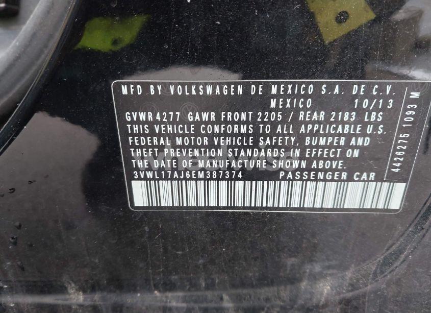 Photo 9 of 2014 Volkswagen Jetta 1.8T SEL (VIN 3VWL17AJ6EM387374)