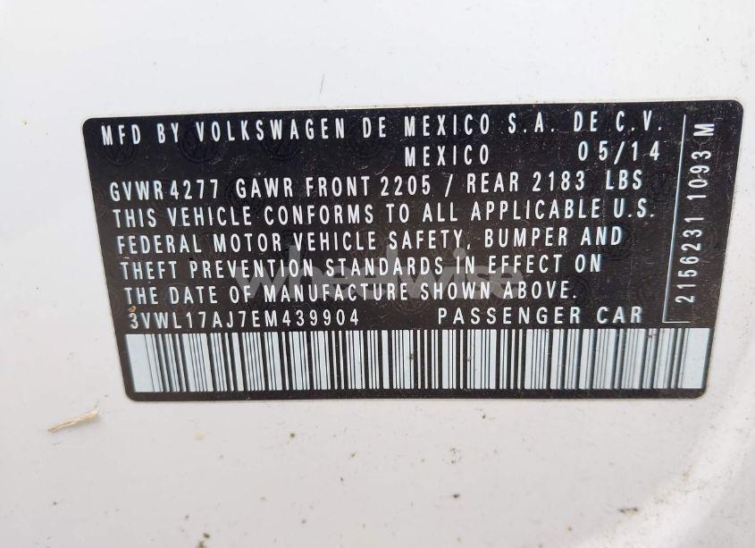 Photo 9 of 2014 Volkswagen Jetta 1.8T SEL (VIN 3VWL17AJ7EM439904)