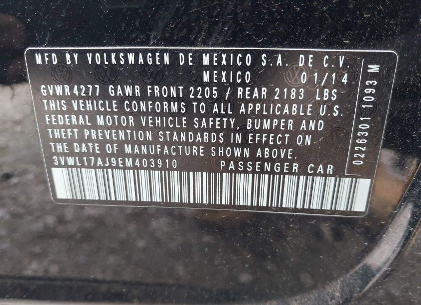 Photo 9 of 2014 Volkswagen Jetta 1.8T SEL (VIN 3VWL17AJ9EM403910)
