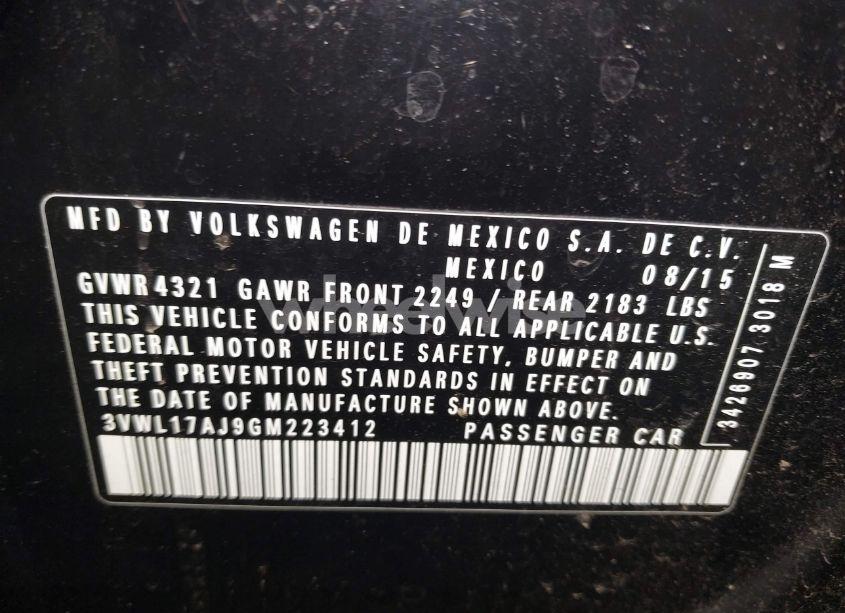 Photo 9 of 2016 Volkswagen Jetta 1.8T SEL (VIN 3VWL17AJ9GM223412)