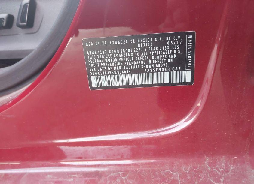 Photo 9 of 2017 Volkswagen Jetta 1.8T SEL/1.8T SEL PREMIUM (VIN 3VWL17AJ9HM386014)