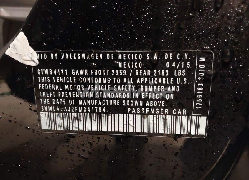 Photo 9 of 2015 Volkswagen Jetta 2.0L TDI S (VIN 3VWLA7AJ2FM341784)