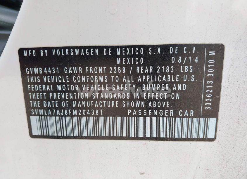 Photo 9 of 2015 Volkswagen Jetta 2.0L TDI SEL (VIN 3VWLA7AJ8FM204381)